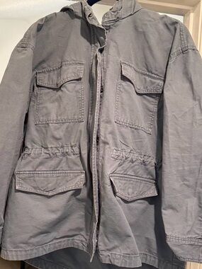 Universal Thread Women's Utility Field Jacket in Blue